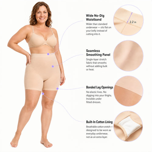 Tummy Smoothing Boyshort Underwear